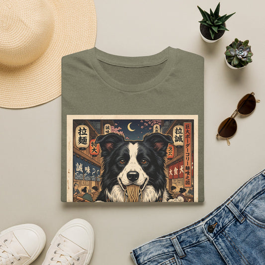 Border Collie Ramen Noodle Shirt | Dog Noodle Bowl Tee