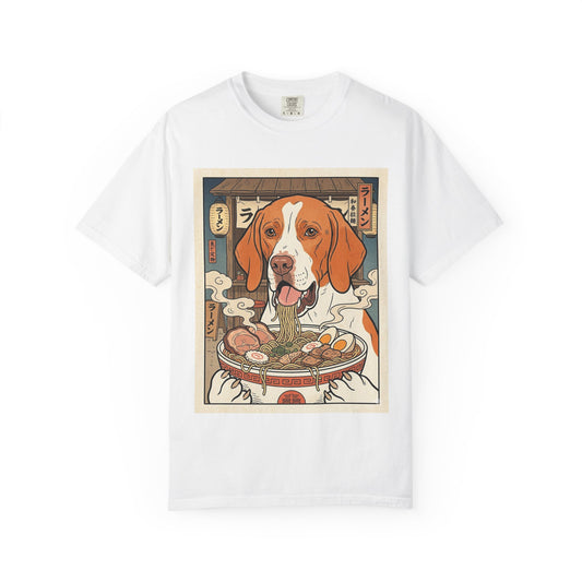 Braque St. Germain Ramen Bowl T-Shirt | Dog Noodle Illustration