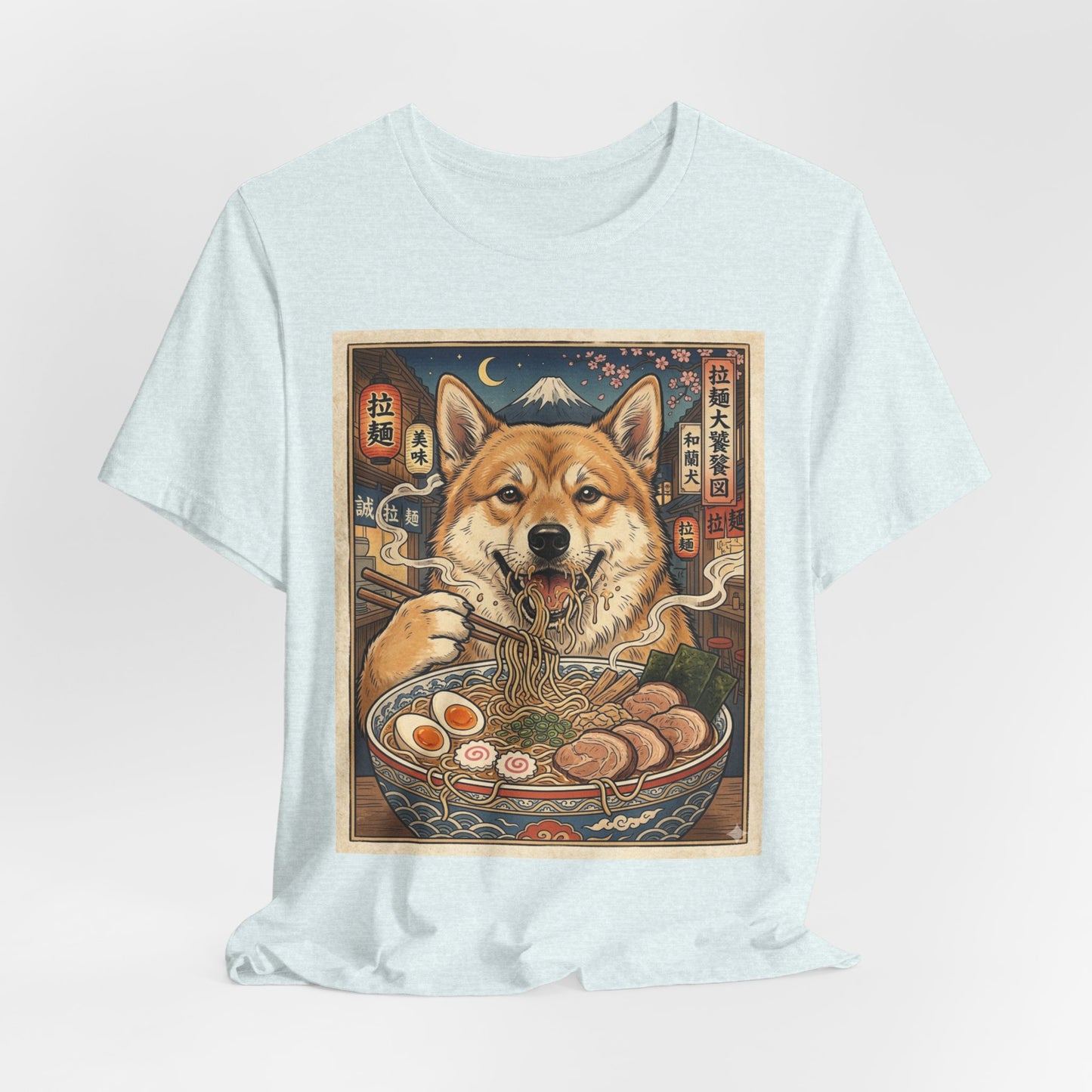 Norwegian Buhund Ramen Tee — Japanese Street Art Dog Graphic T-Shirt