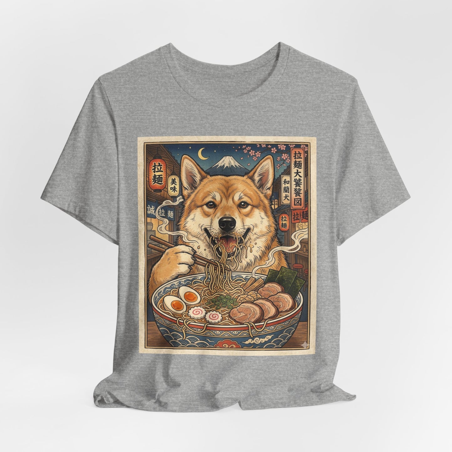 Norwegian Buhund Ramen Tee — Japanese Street Art Dog Graphic T-Shirt