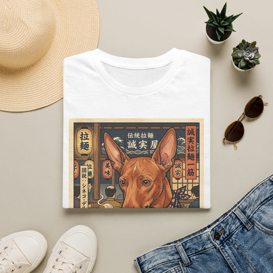 Cirneco dell'Etna Ramen Dog T-Shirt | Japanese Noodle Shop Illustration