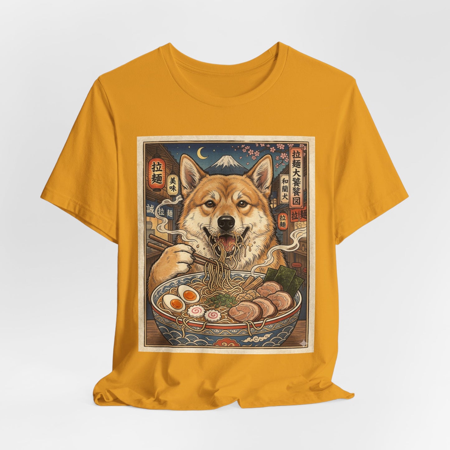 Norwegian Buhund Ramen Tee — Japanese Street Art Dog Graphic T-Shirt