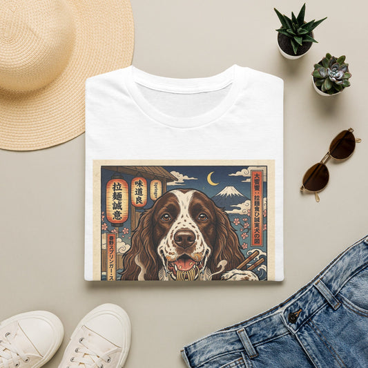 English Springer Spaniel Ramen Tee — Cute Dog Graphic T‑Shirt