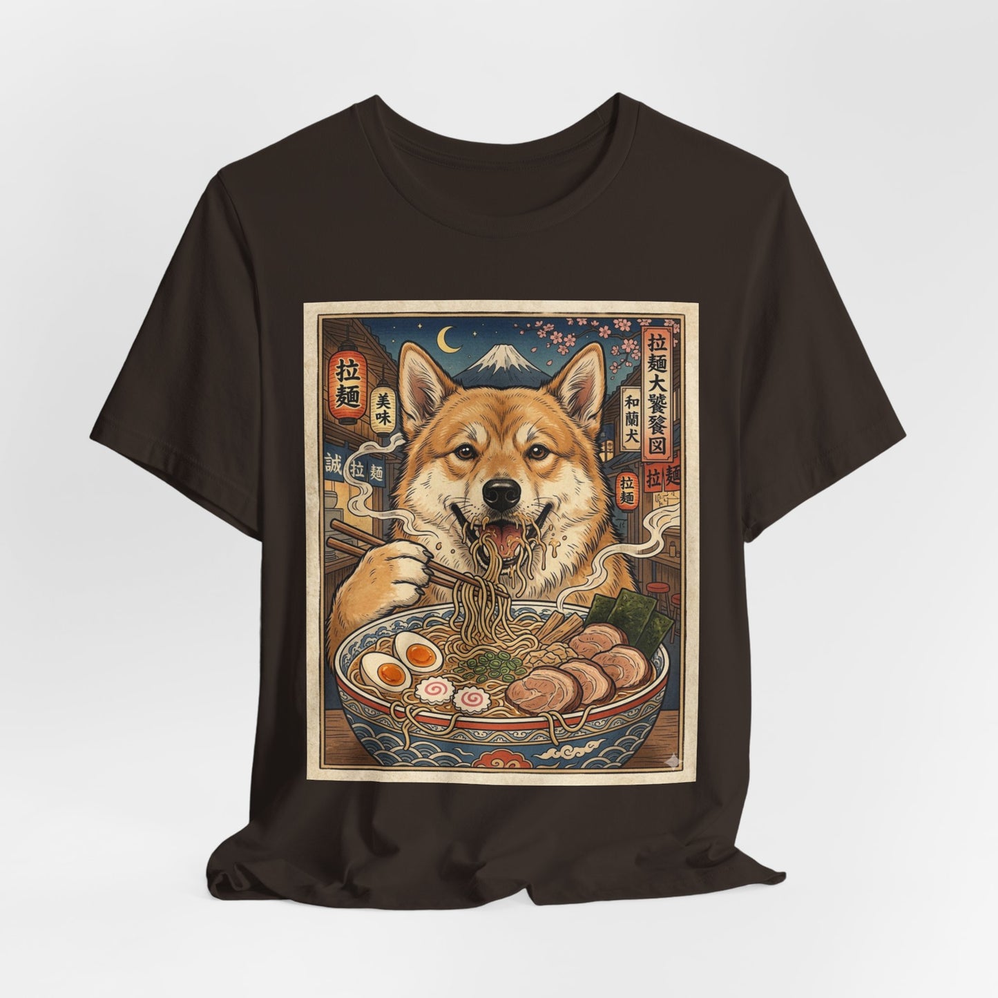 Norwegian Buhund Ramen Tee — Japanese Street Art Dog Graphic T-Shirt