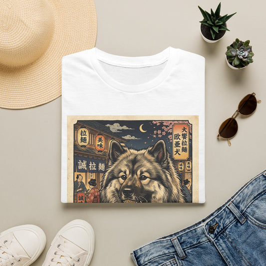 Eurasier Dog Ramen Night T-Shirt — Vintage Japanese Street Art Tee
