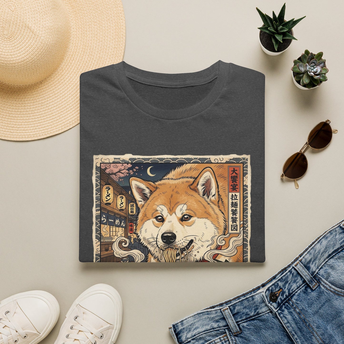 Japanese Akitainu Ramen T-Shirt — Vintage Japanese Street Food Graphic Tee