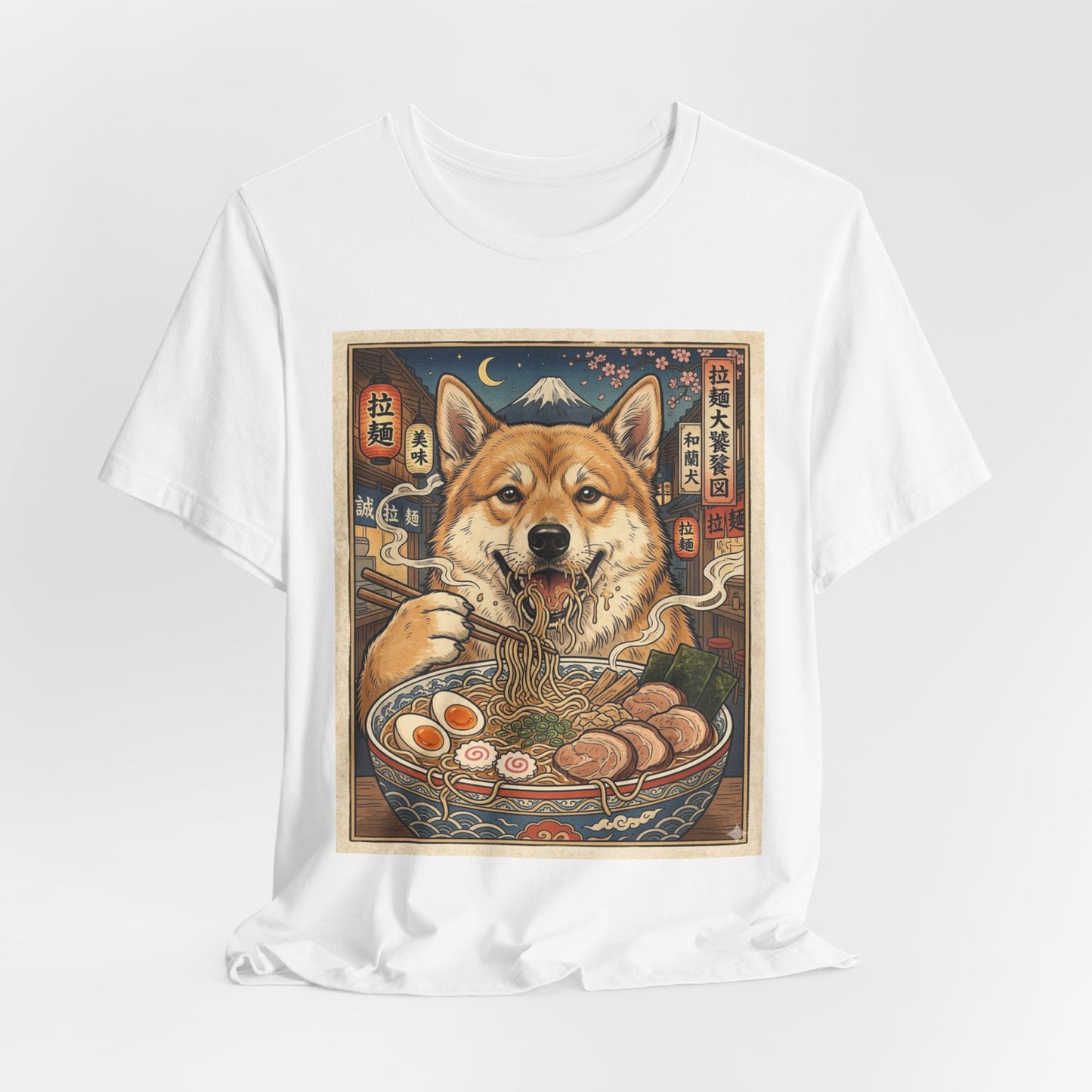 Norwegian Buhund Ramen Tee — Japanese Street Art Dog Graphic T-Shirt