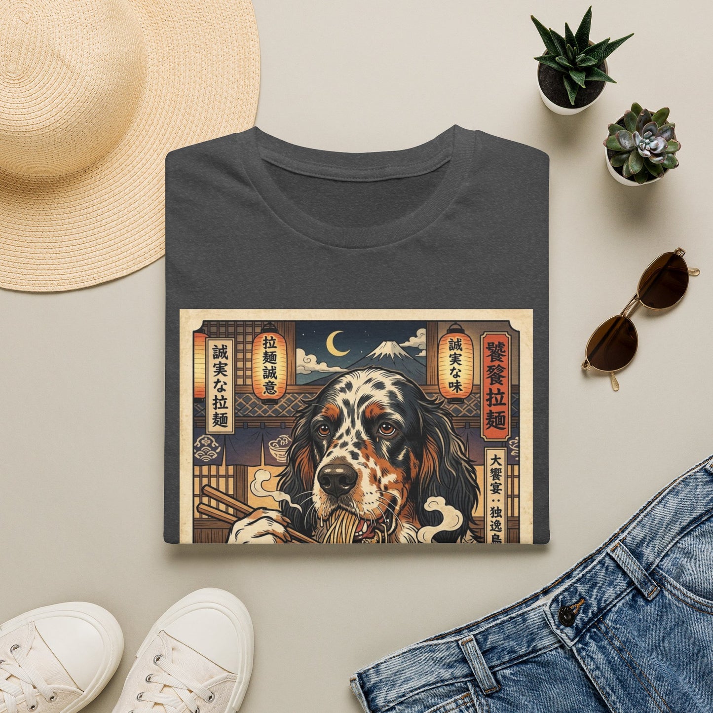 English Setter Ramen Art T-Shirt