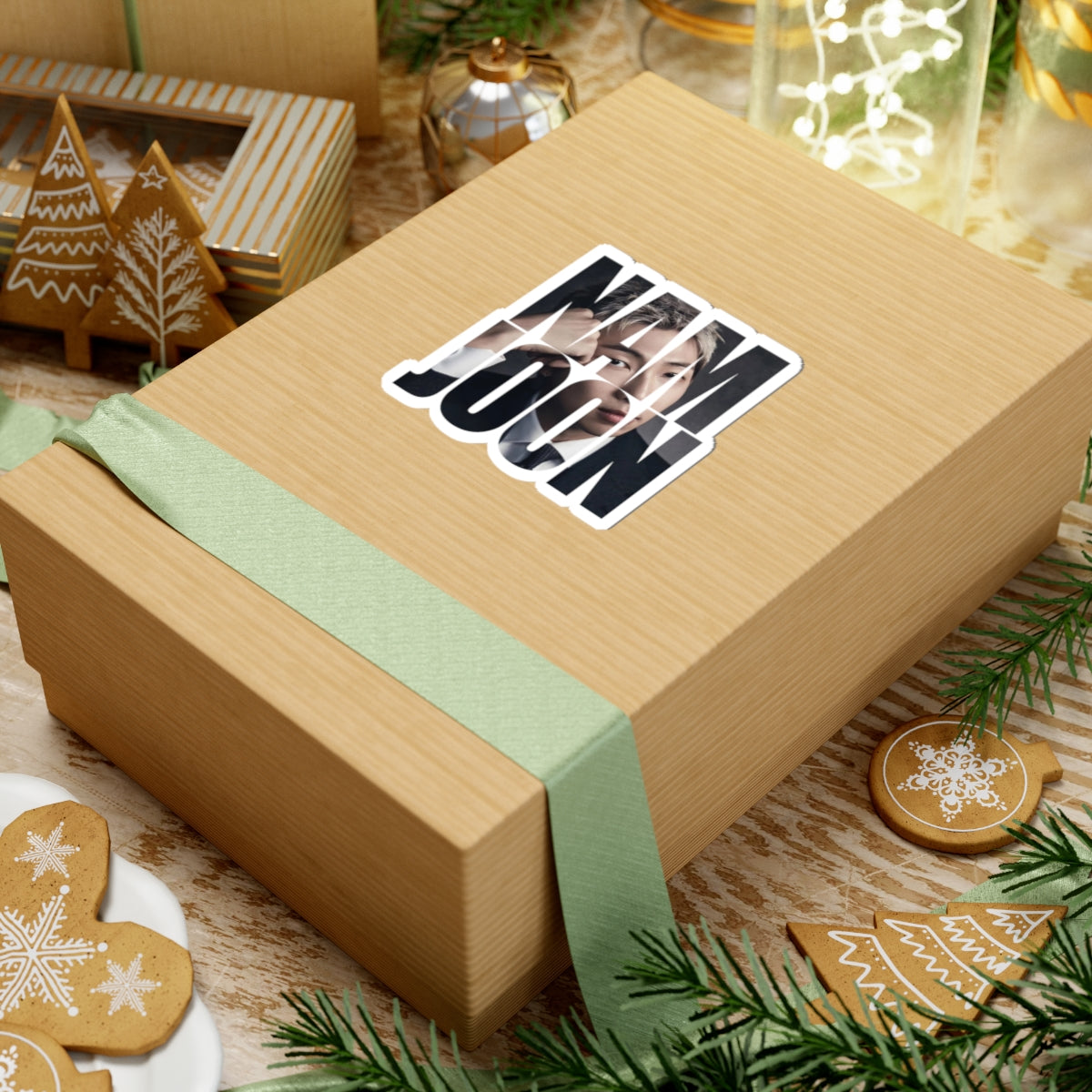 Namjoon Photo Text Sticker | Kiss-Cut Sticker