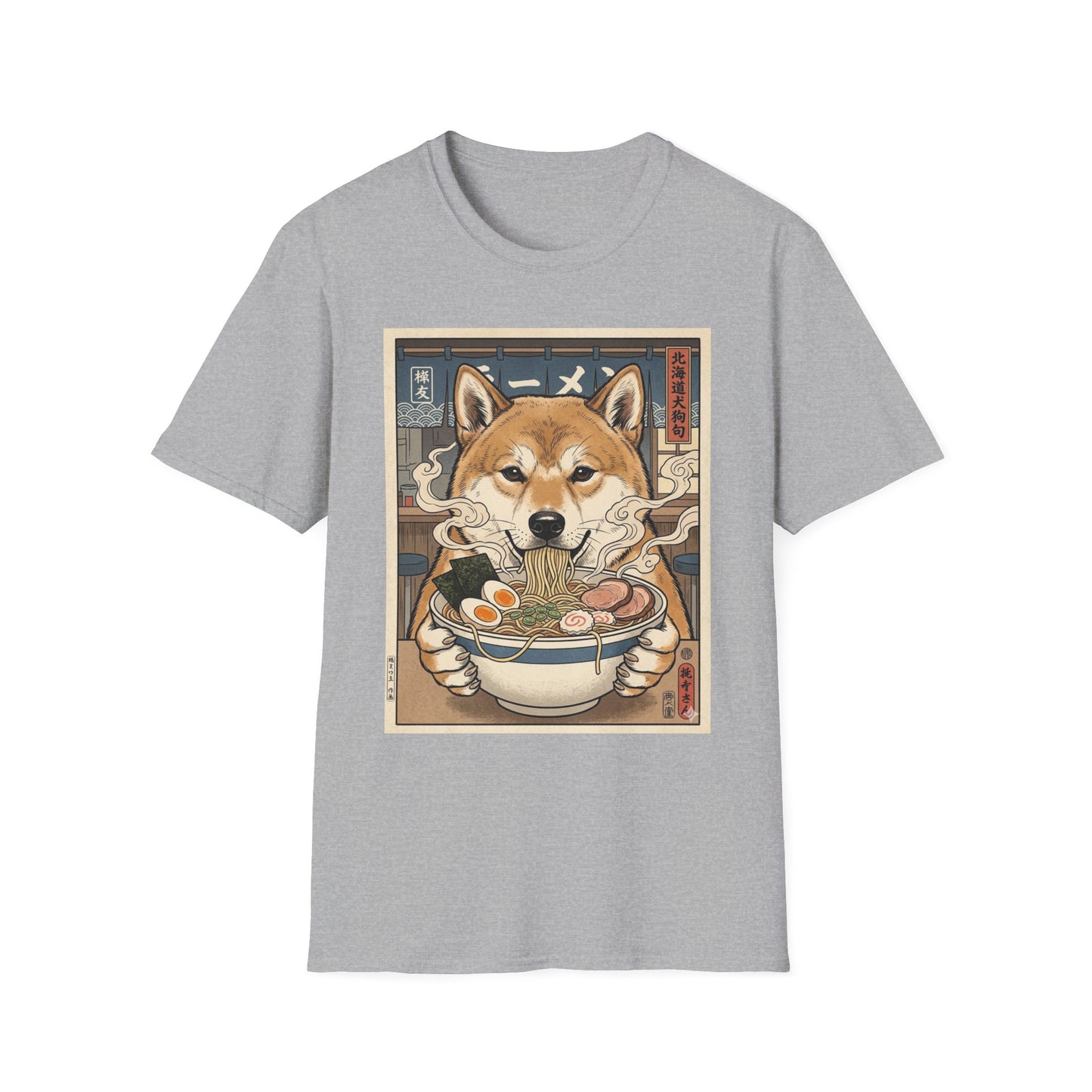 Hokkaido Ramen T-Shirt — Cute Japanese Dog Noodle Bowl Tee