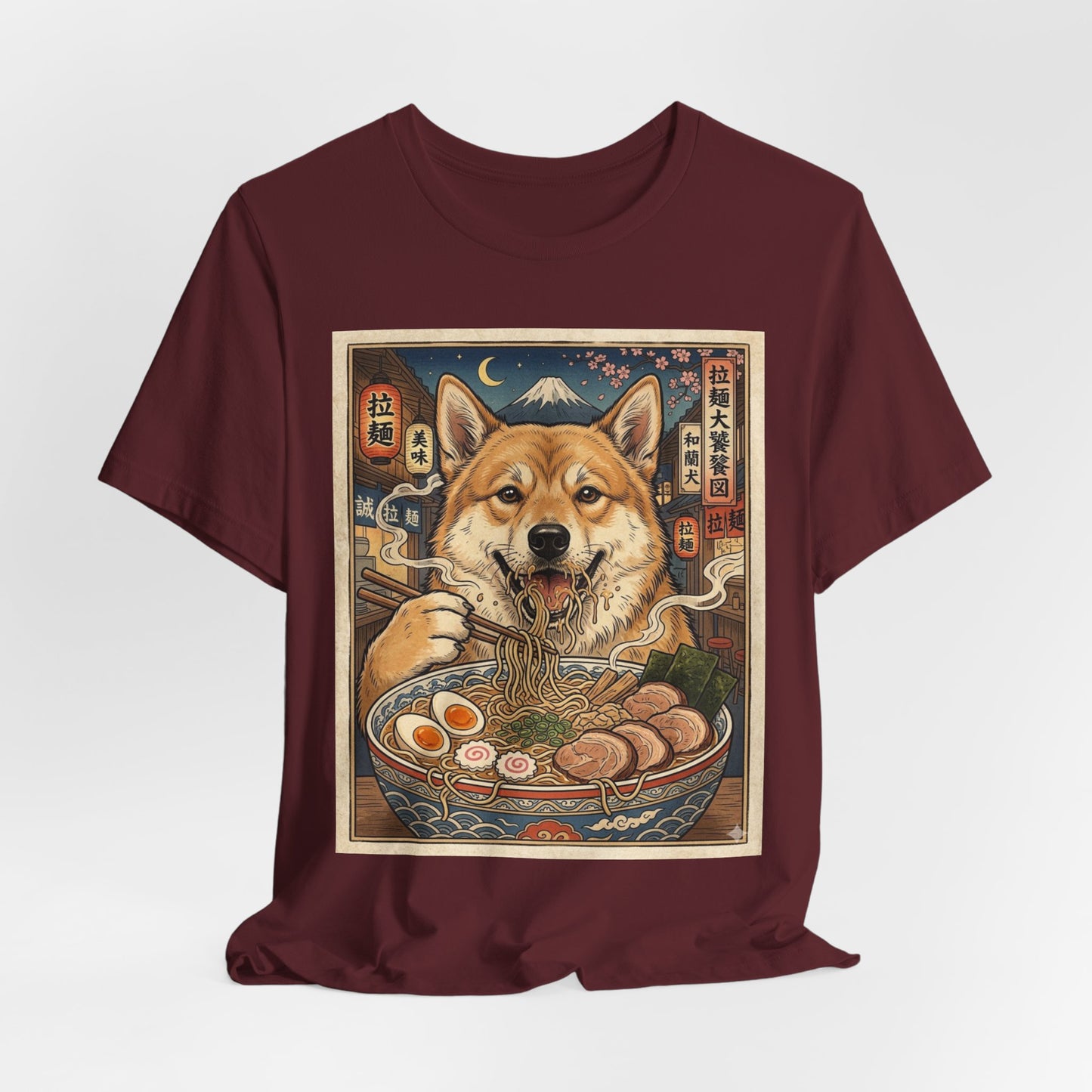 Norwegian Buhund Ramen Tee — Japanese Street Art Dog Graphic T-Shirt