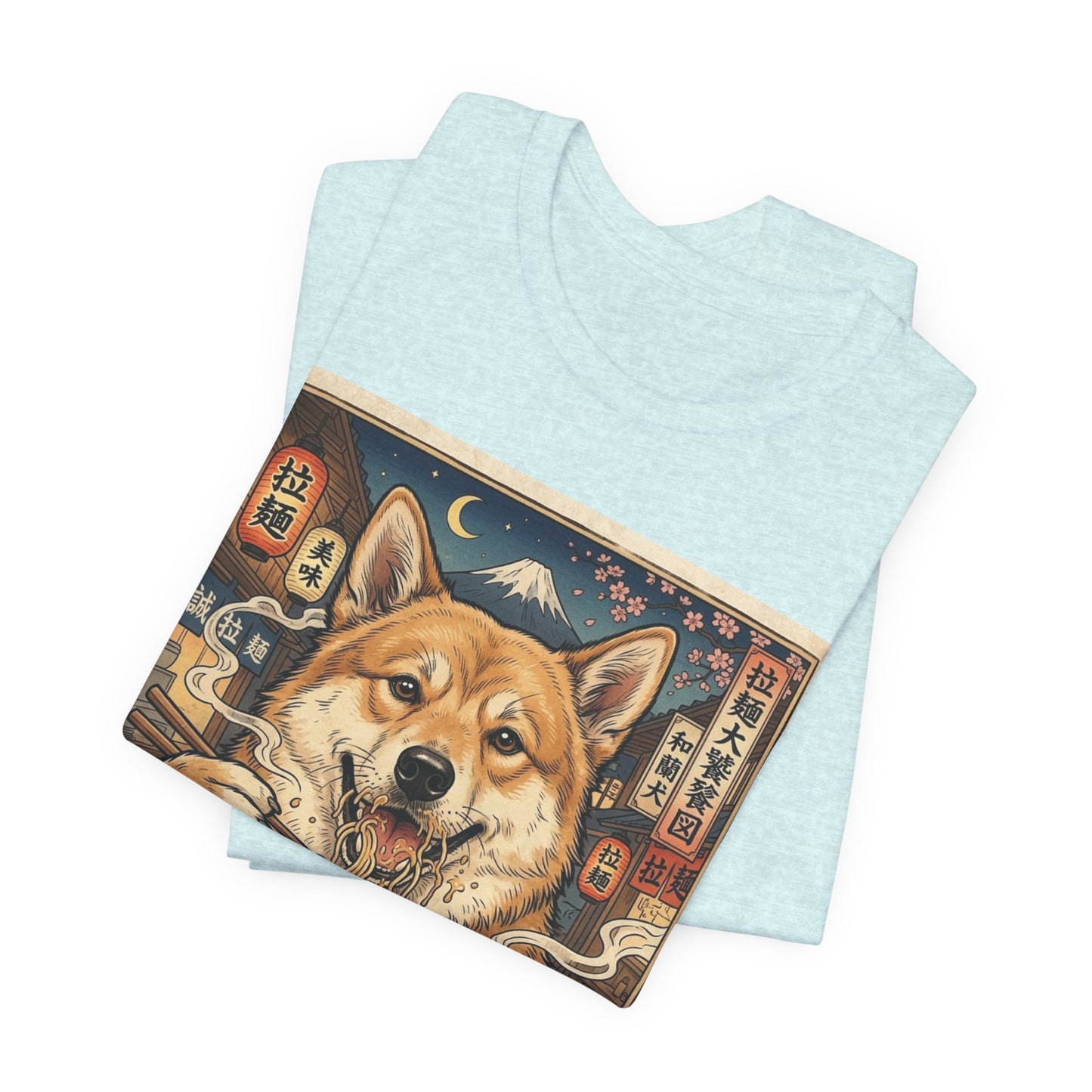 Norwegian Buhund Ramen Tee — Japanese Street Art Dog Graphic T-Shirt