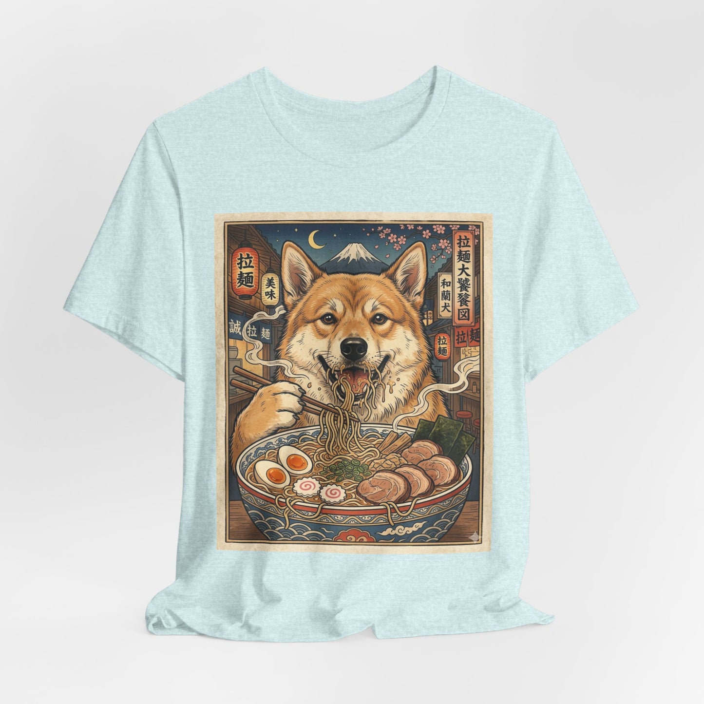 Norwegian Buhund Ramen Tee — Japanese Street Art Dog Graphic T-Shirt