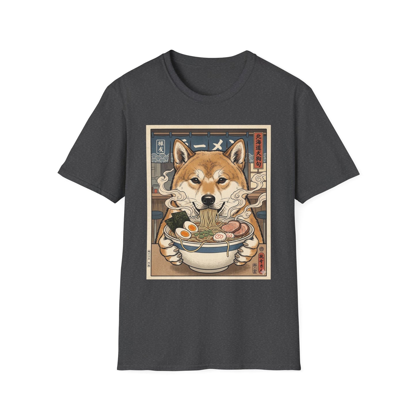 Hokkaido Ramen T-Shirt — Cute Japanese Dog Noodle Bowl Tee