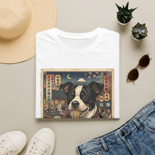 Japanese Terrier Ramen Vintage-Style T-Shirt