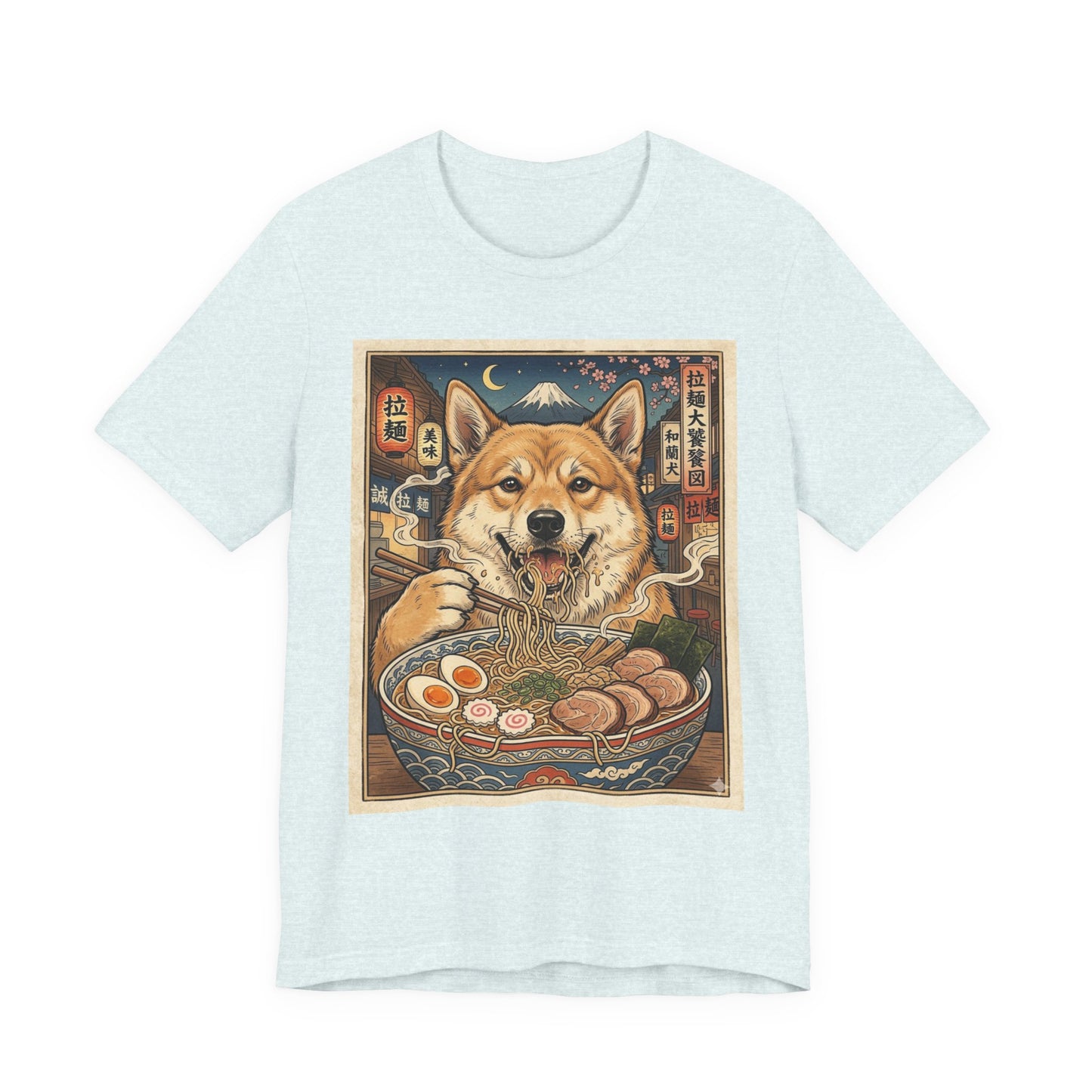 Norwegian Buhund Ramen Tee — Japanese Street Art Dog Graphic T-Shirt