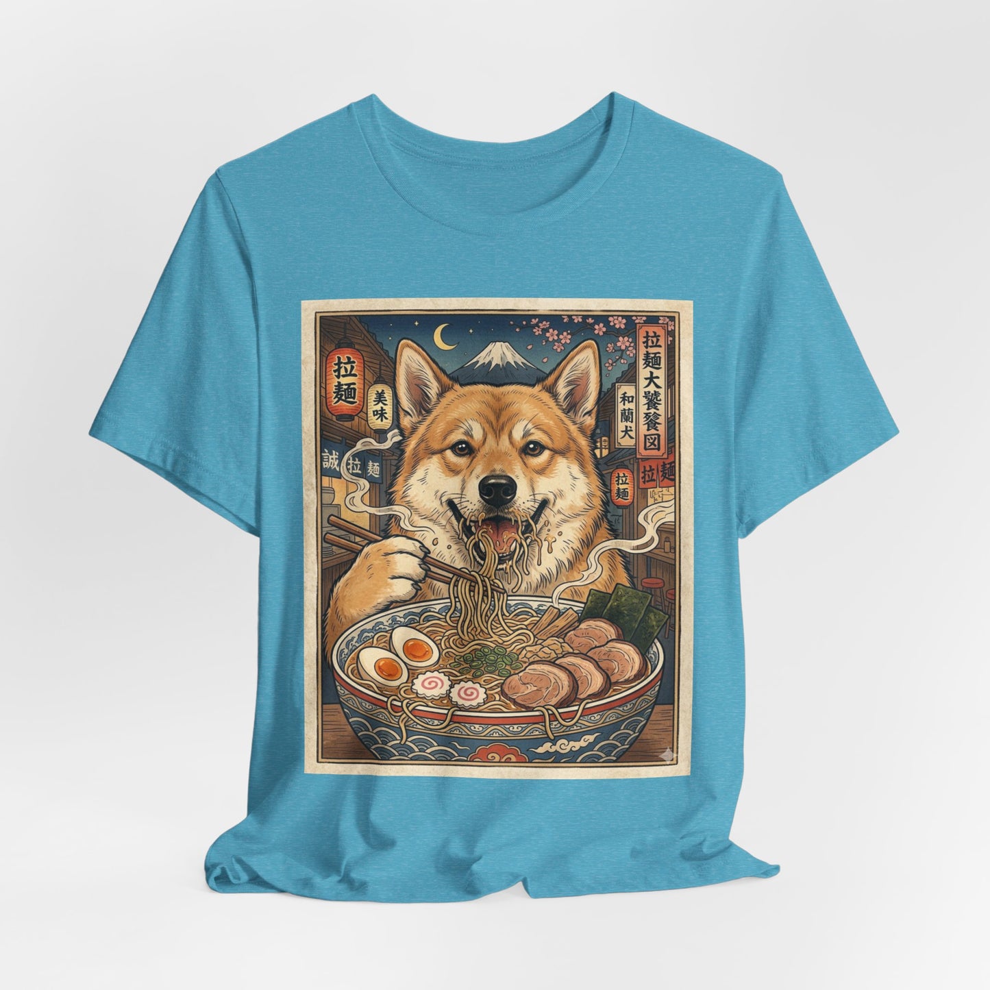 Norwegian Buhund Ramen Tee — Japanese Street Art Dog Graphic T-Shirt