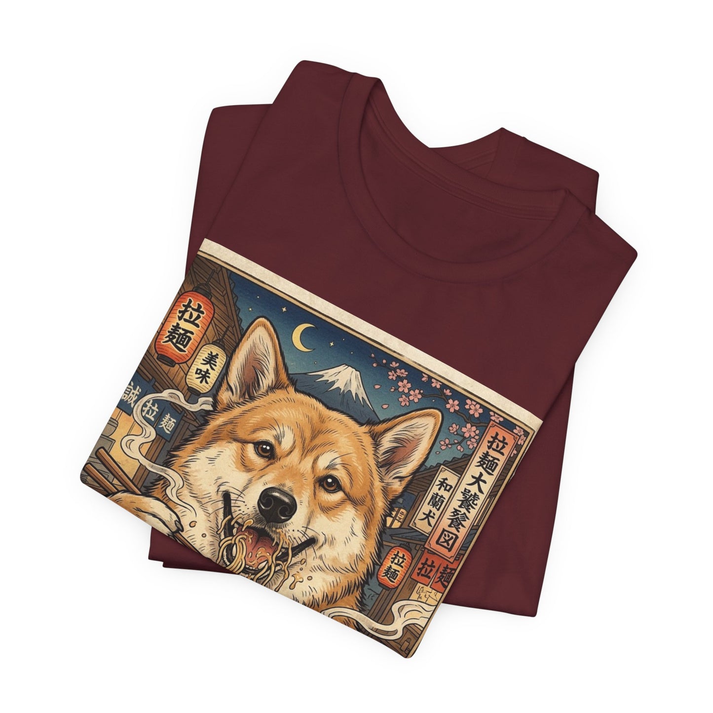 Norwegian Buhund Ramen Tee — Japanese Street Art Dog Graphic T-Shirt