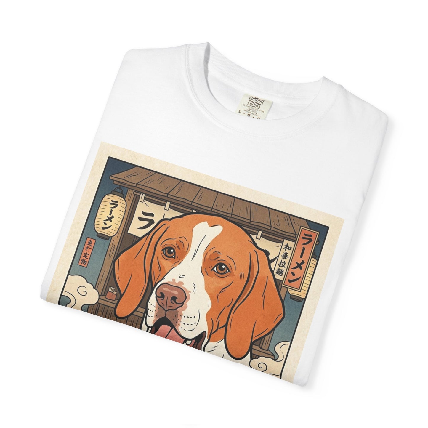 Braque St. Germain Ramen Bowl T-Shirt | Dog Noodle Illustration
