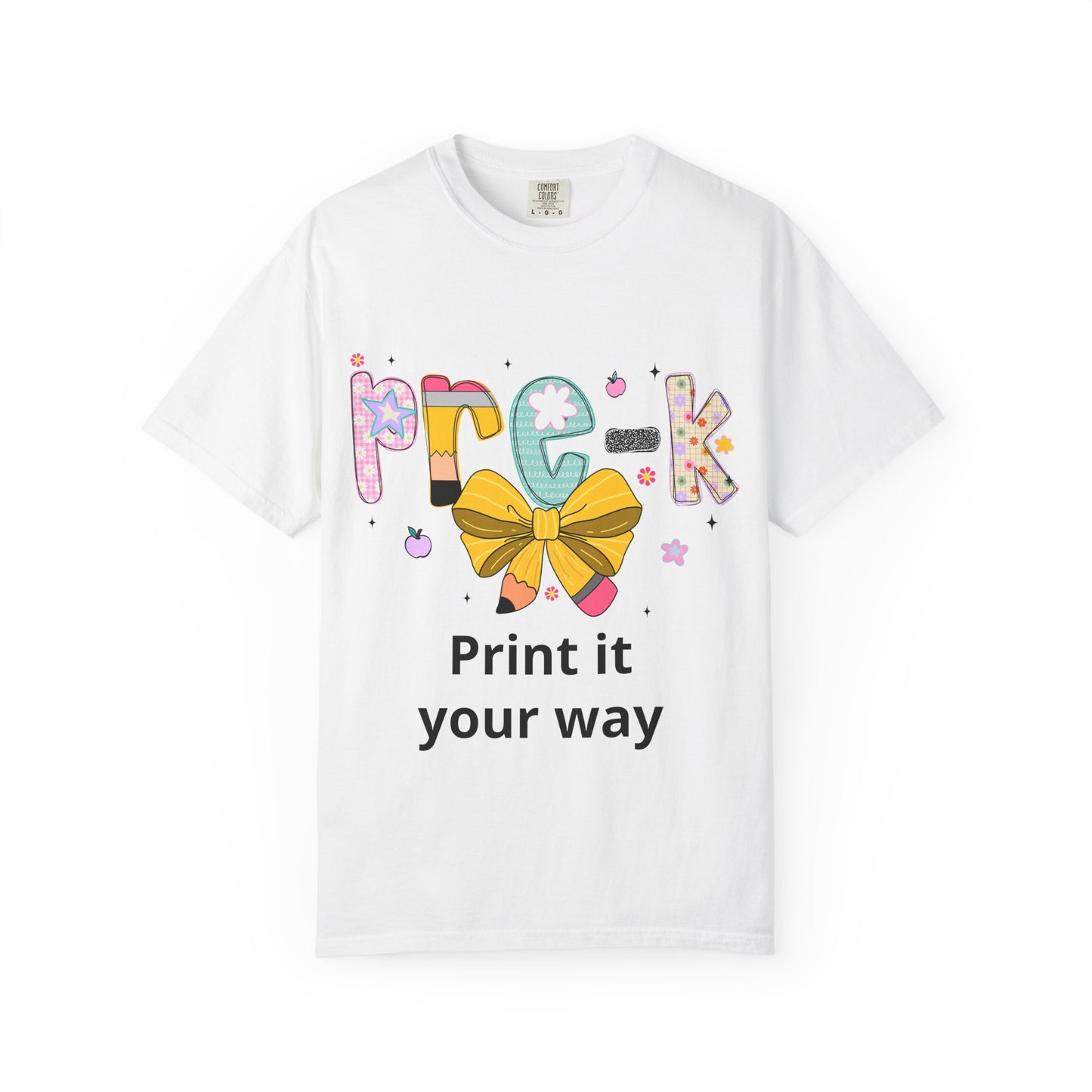 Pre K teacher T-shirt | Customizable Graphic Tee