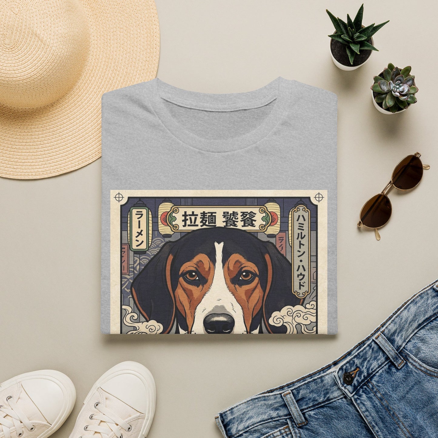 Hanoverian Scenthound Ramen Bowl T-Shirt — Japanese-Style Dog Graphic Tee