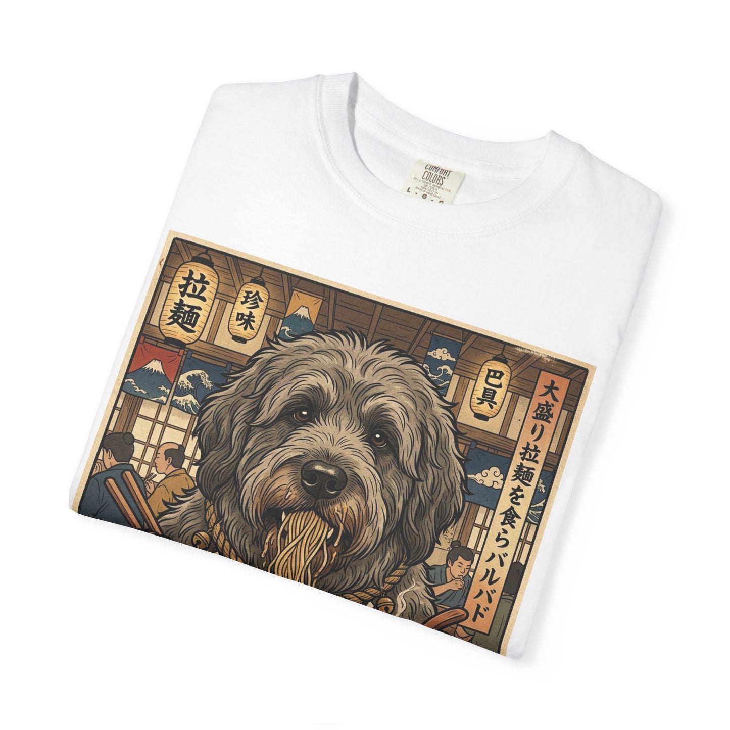 Barbado da Terceira Ramen Dog Illustration T-shirt