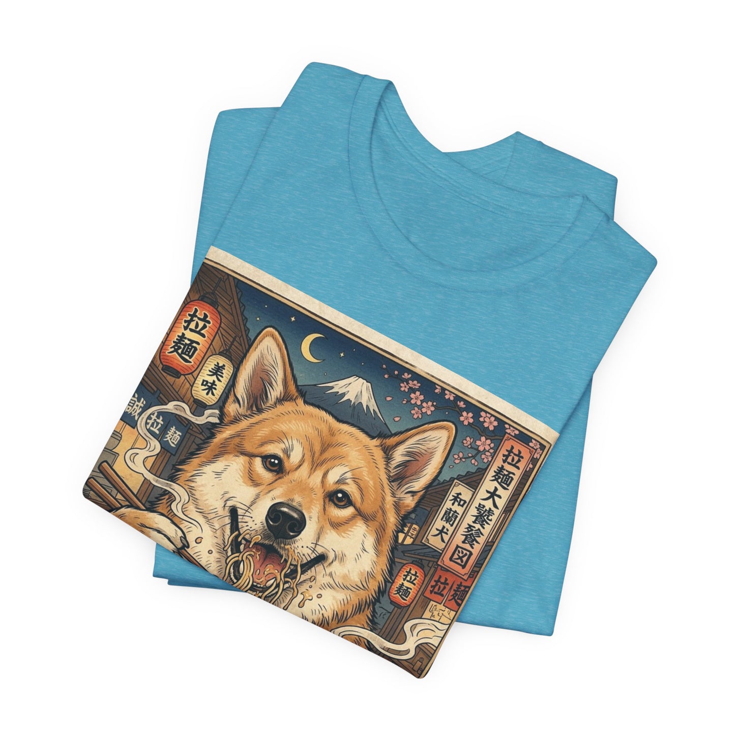 Norwegian Buhund Ramen Tee — Japanese Street Art Dog Graphic T-Shirt