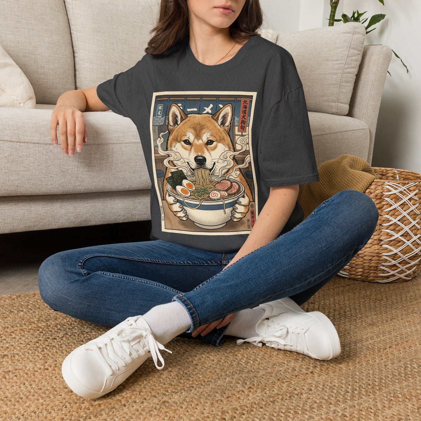 Hokkaido Ramen T-Shirt — Cute Japanese Dog Noodle Bowl Tee