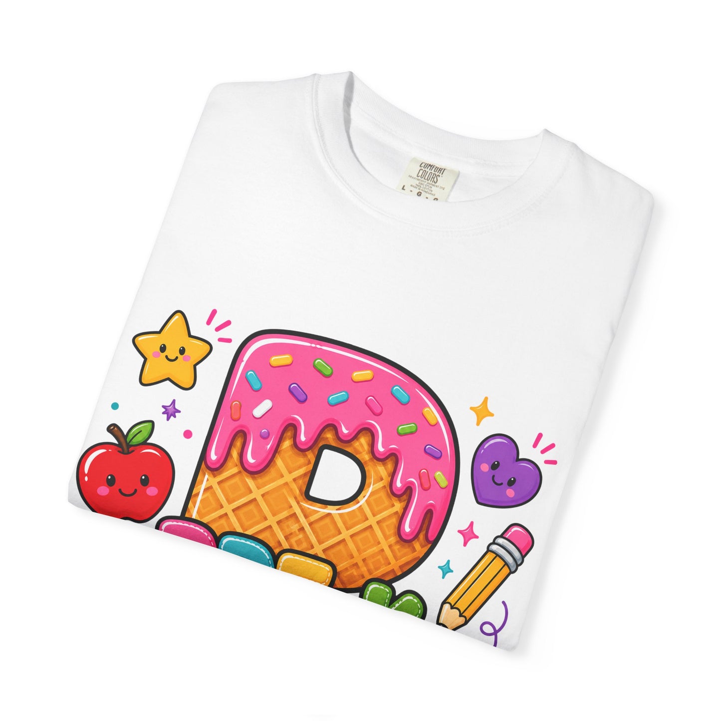 Pre-K Donut Ice Cream Cone Graphic T-Shirt | Preschool Teacher Shirt
