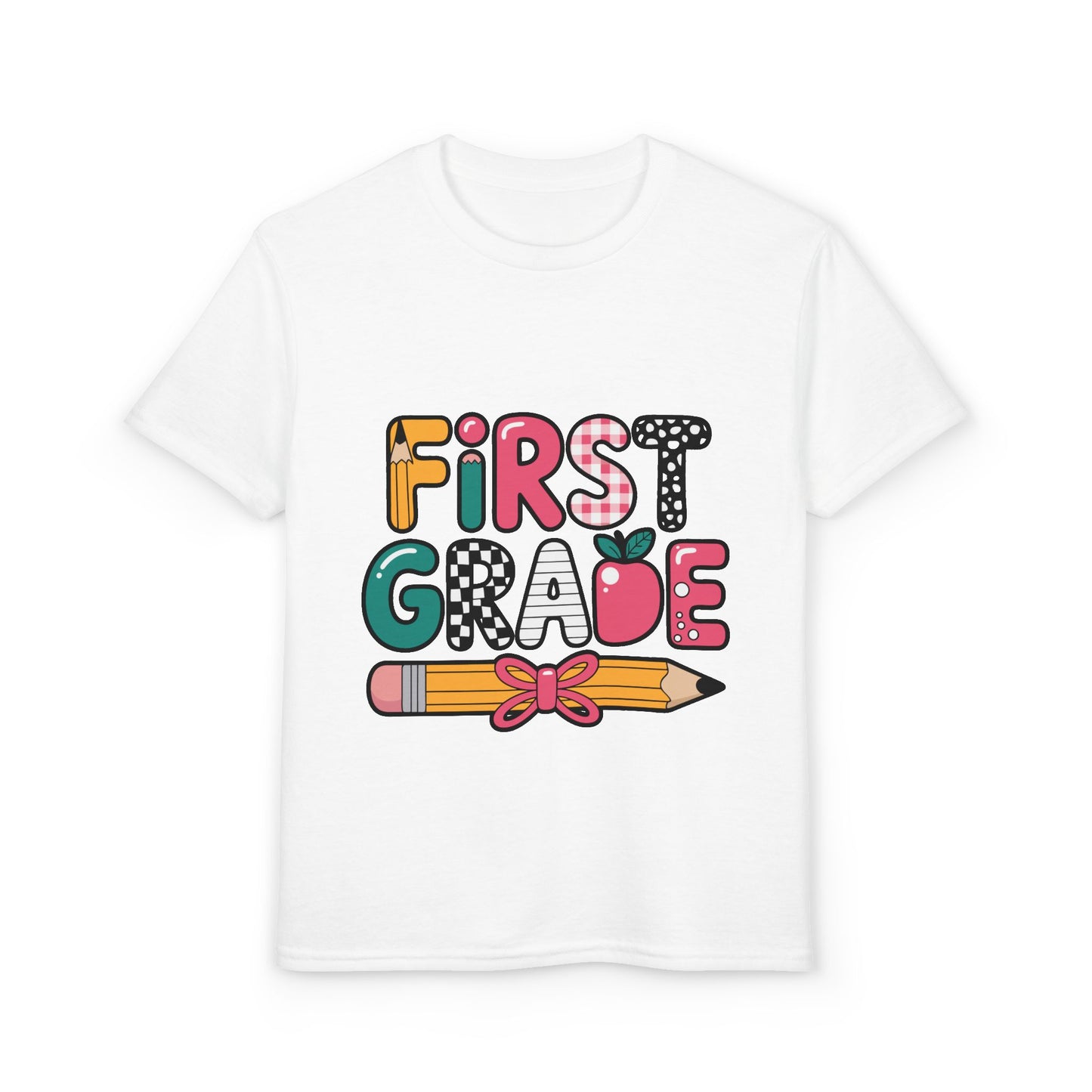 First Grade Pencil Kids T-Shirt | Back to School