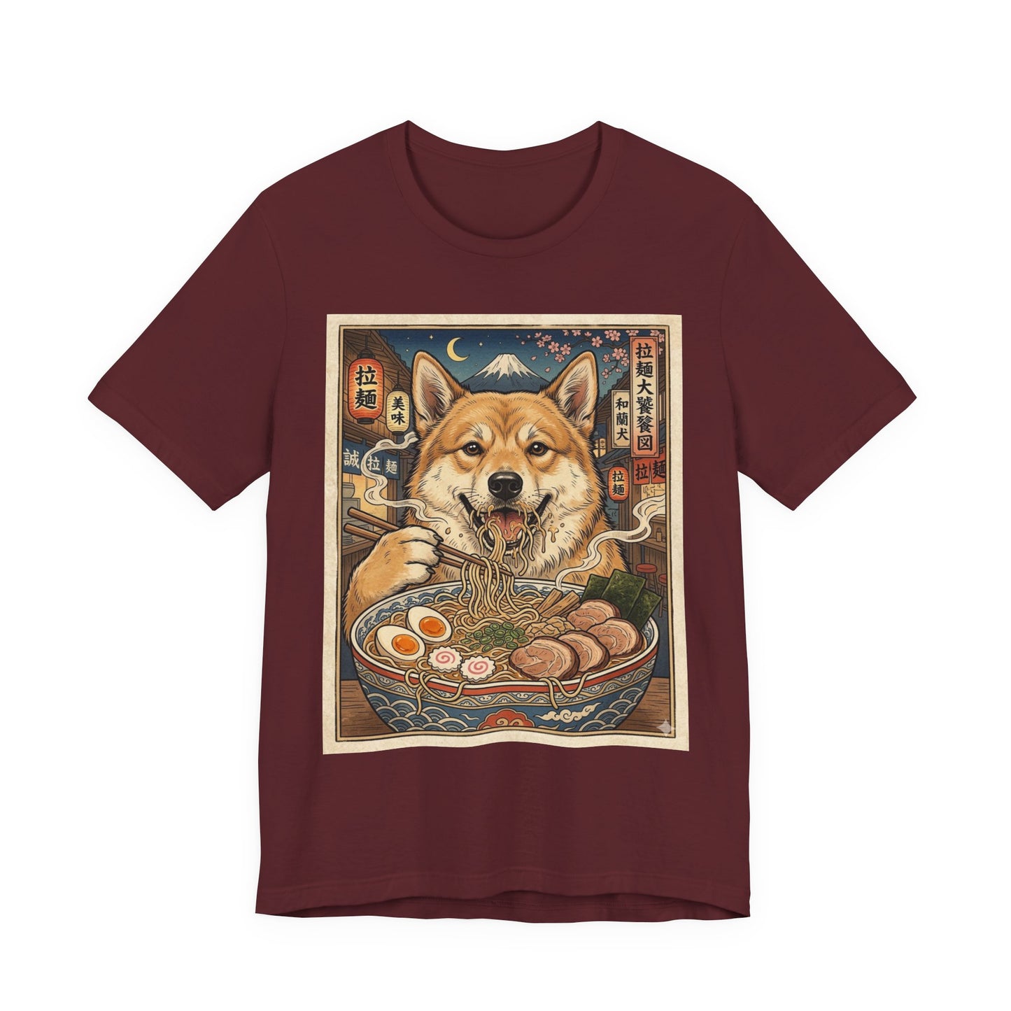 Norwegian Buhund Ramen Tee — Japanese Street Art Dog Graphic T-Shirt