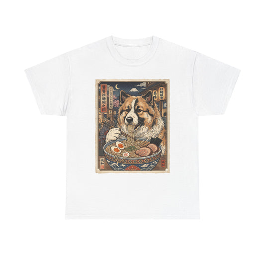 Ramen Icelandic Sheepdog T-Shirt — Vintage Japanese Dog Bowl Tee