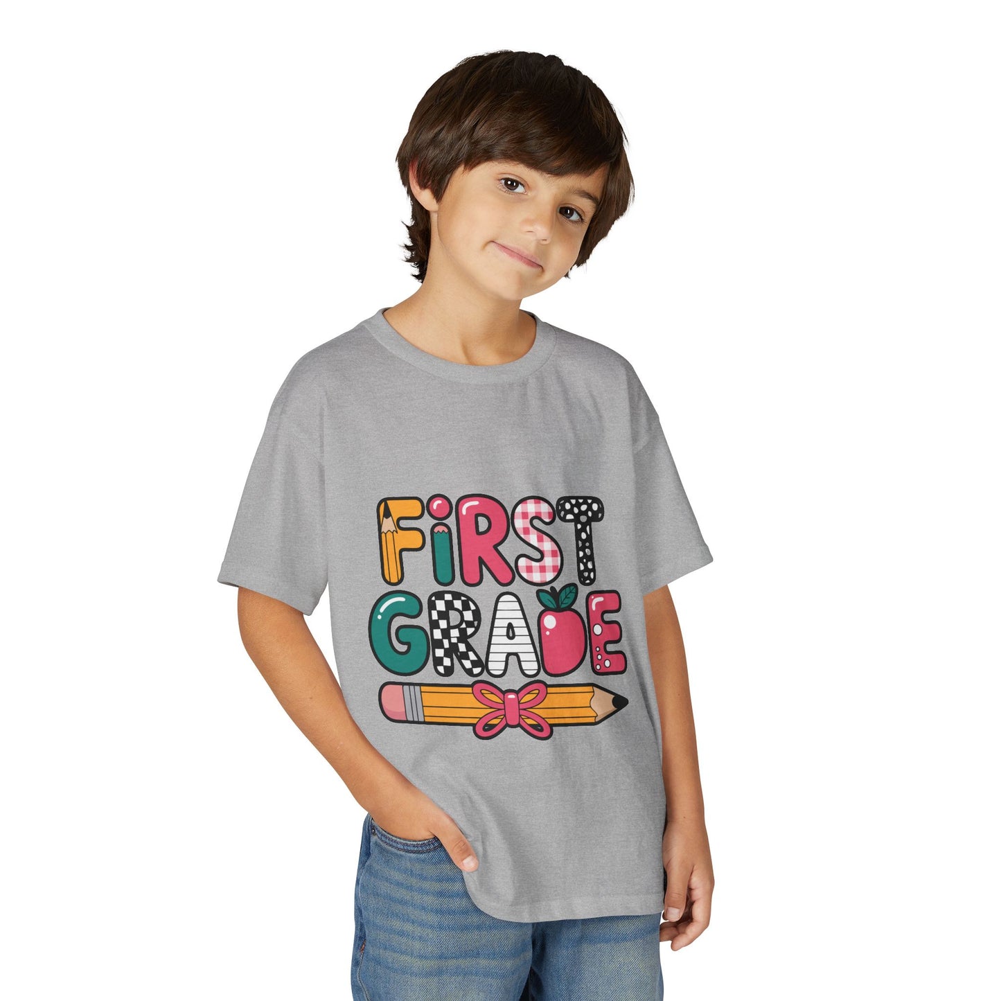 First Grade Pencil Kids T-Shirt | Back to School