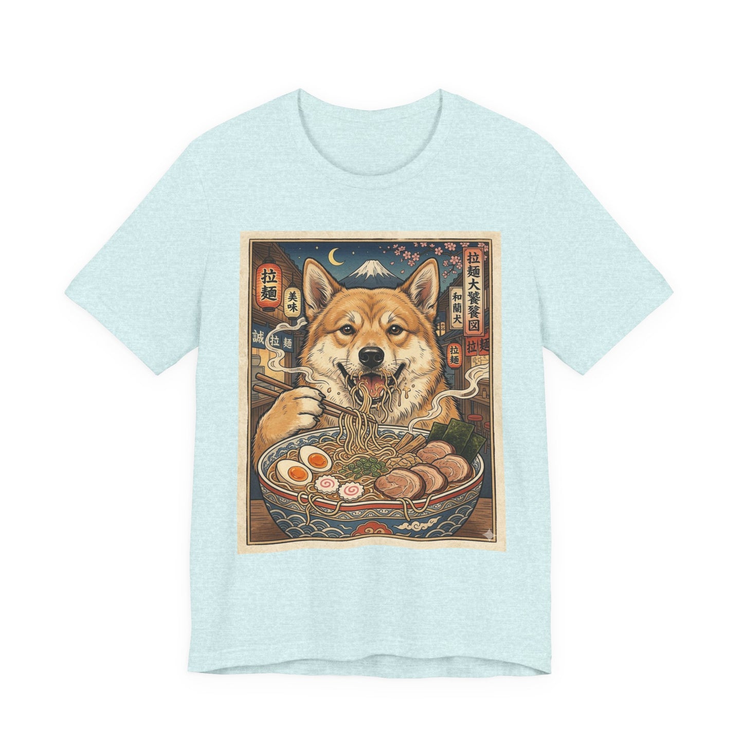 Norwegian Buhund Ramen Tee — Japanese Street Art Dog Graphic T-Shirt