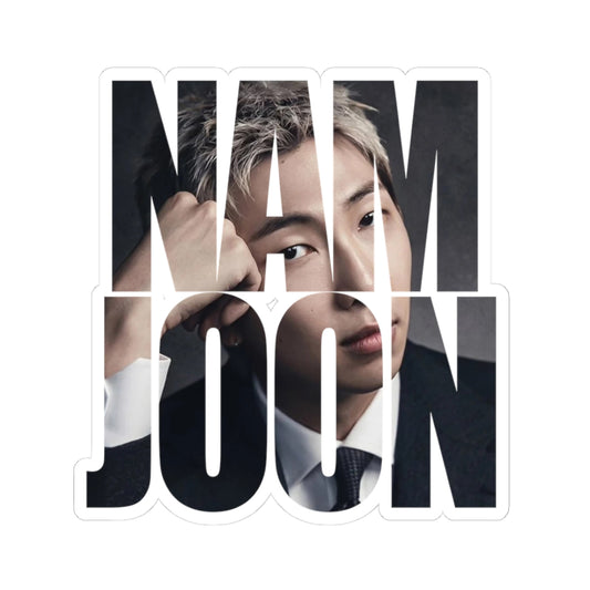 Namjoon Photo Text Sticker | Kiss-Cut Sticker