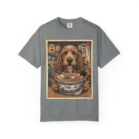 Basset Fauve de Bretagne Dog Eating Ramen Shirt | Ramen Dog T-Shirt