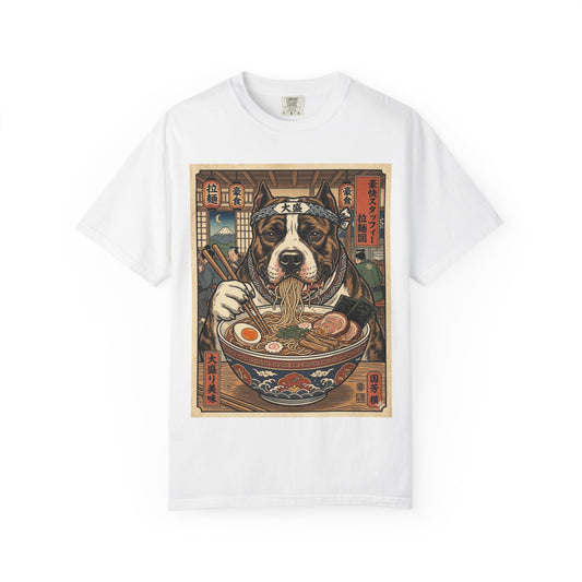 American Staffordshire Terrier Ramen Dog T-Shirt
