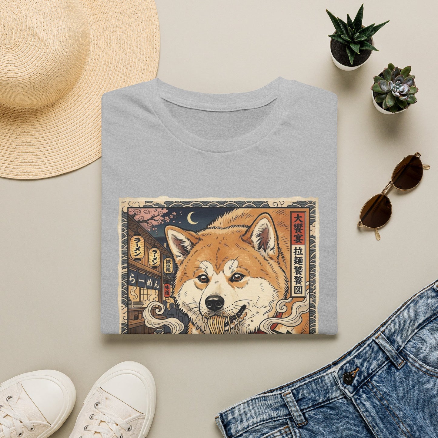 Japanese Akitainu Ramen T-Shirt — Vintage Japanese Street Food Graphic Tee