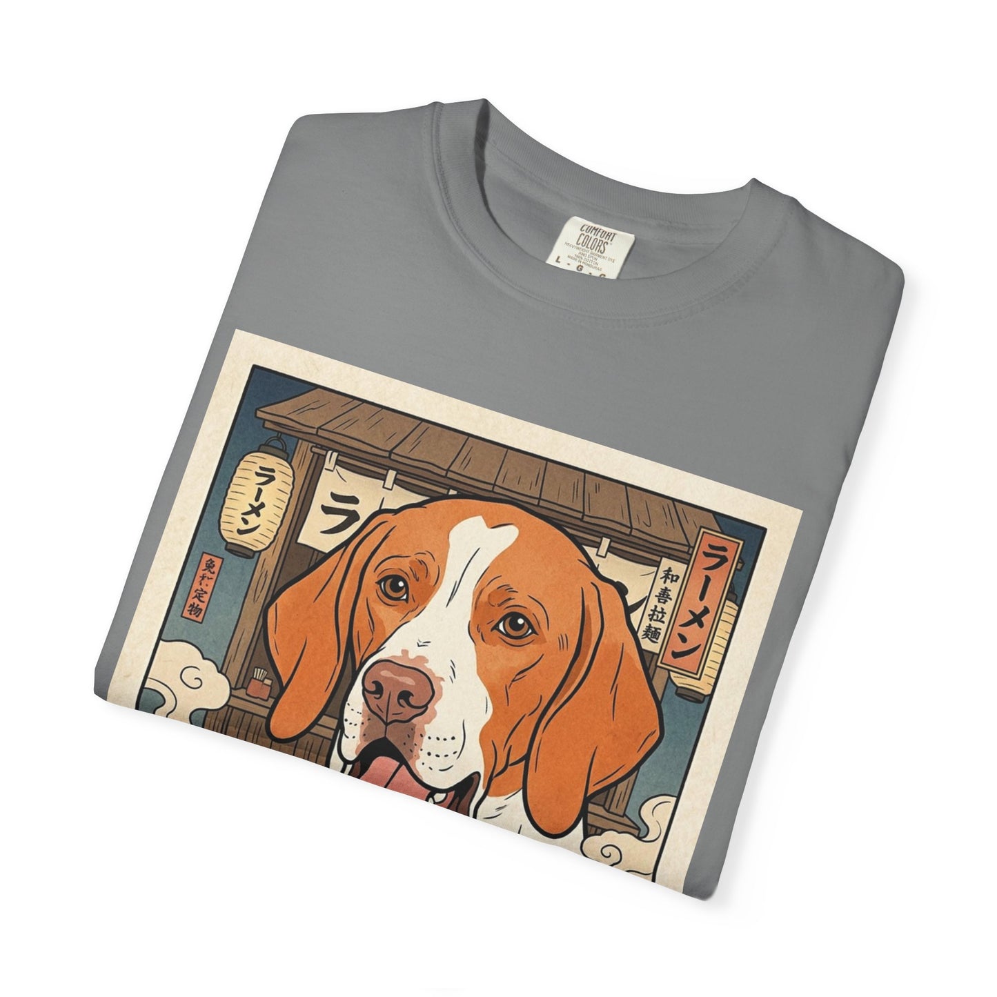 Braque St. Germain Ramen Bowl T-Shirt | Dog Noodle Illustration