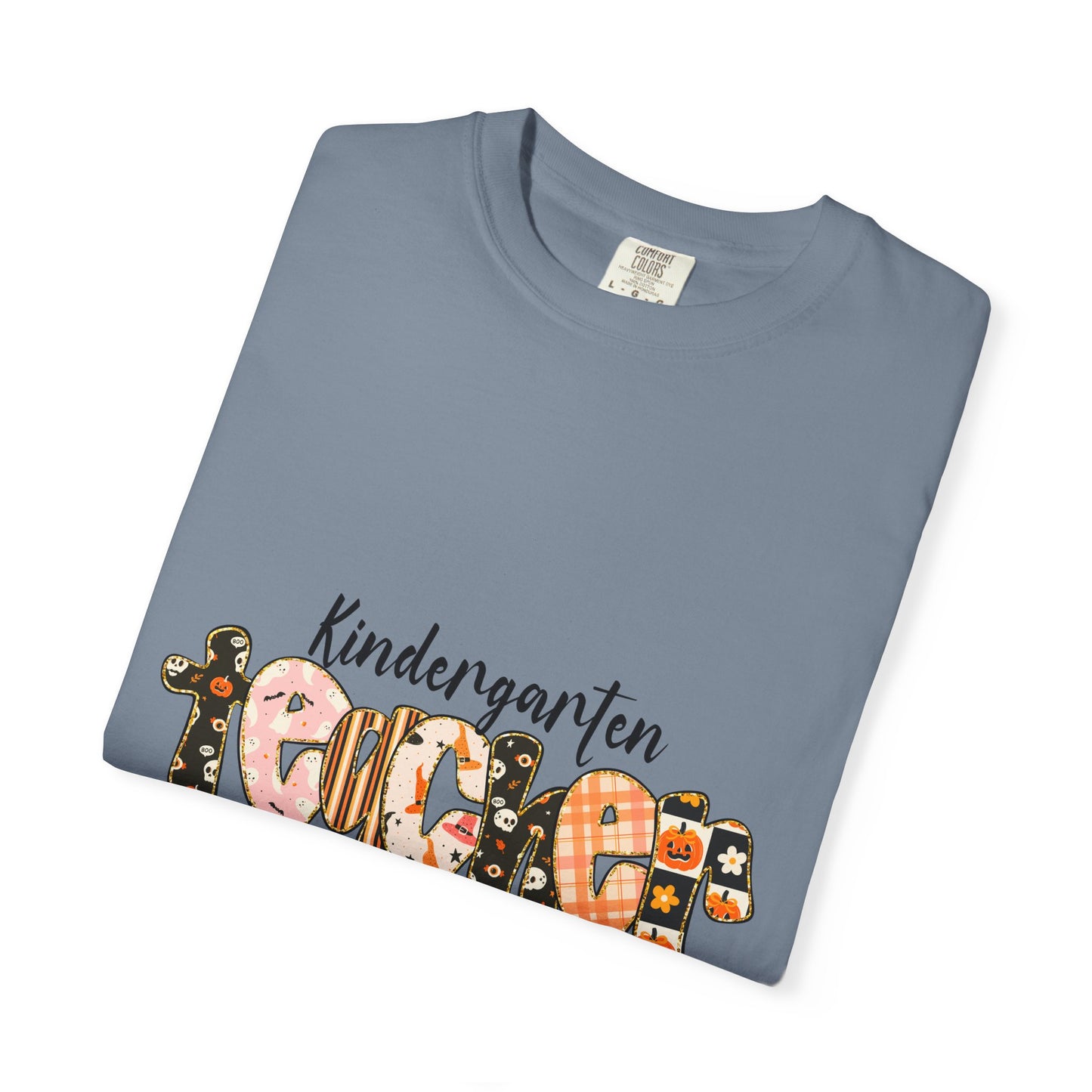 Kindergarten Teacher T-shirt | Cute School Apple Letters, Back-to-School Tee
