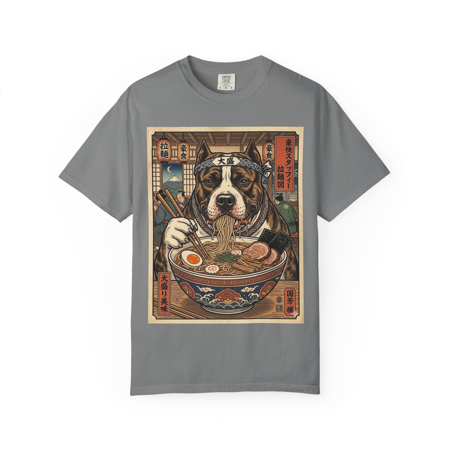 American Staffordshire Terrier Ramen Dog T-Shirt