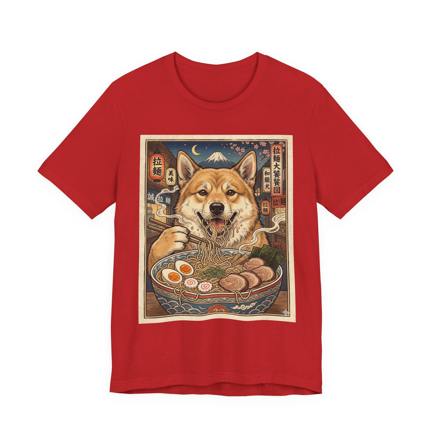 Norwegian Buhund Ramen Tee — Japanese Street Art Dog Graphic T-Shirt