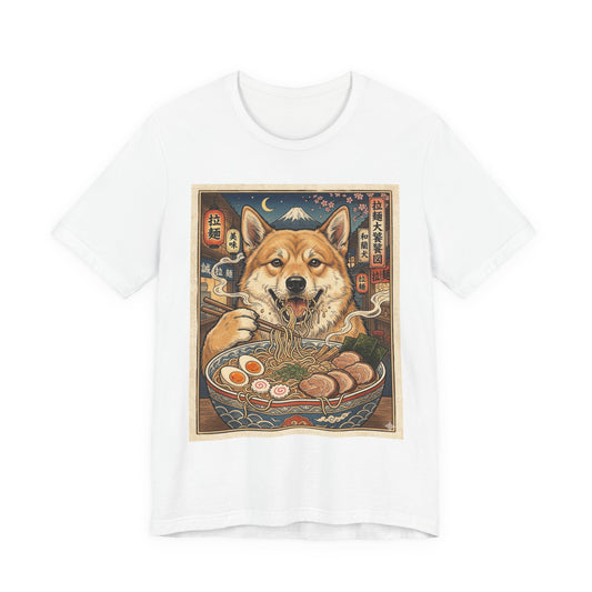 Norwegian Buhund Ramen Tee — Japanese Street Art Dog Graphic T-Shirt