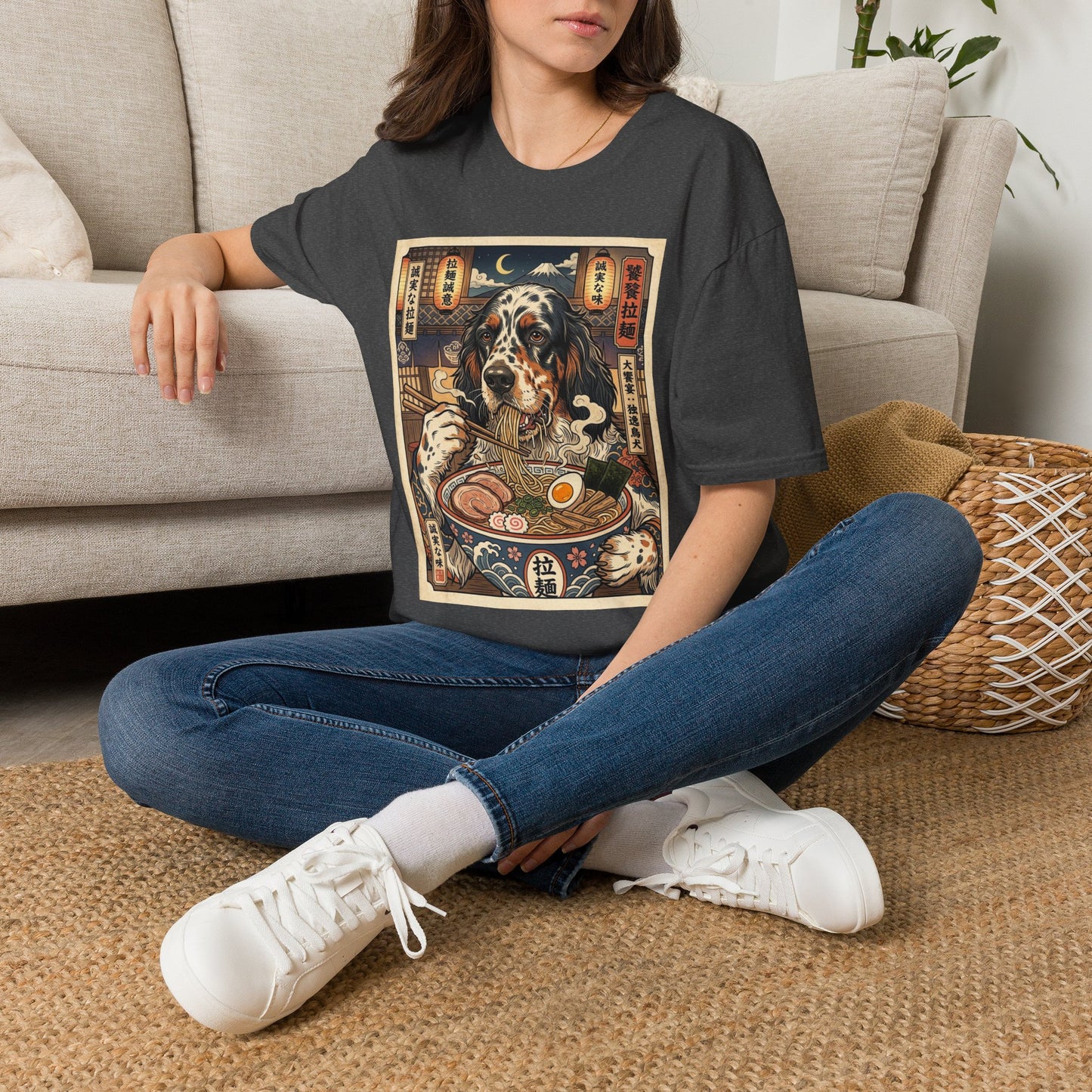 English Setter Ramen Art T-Shirt