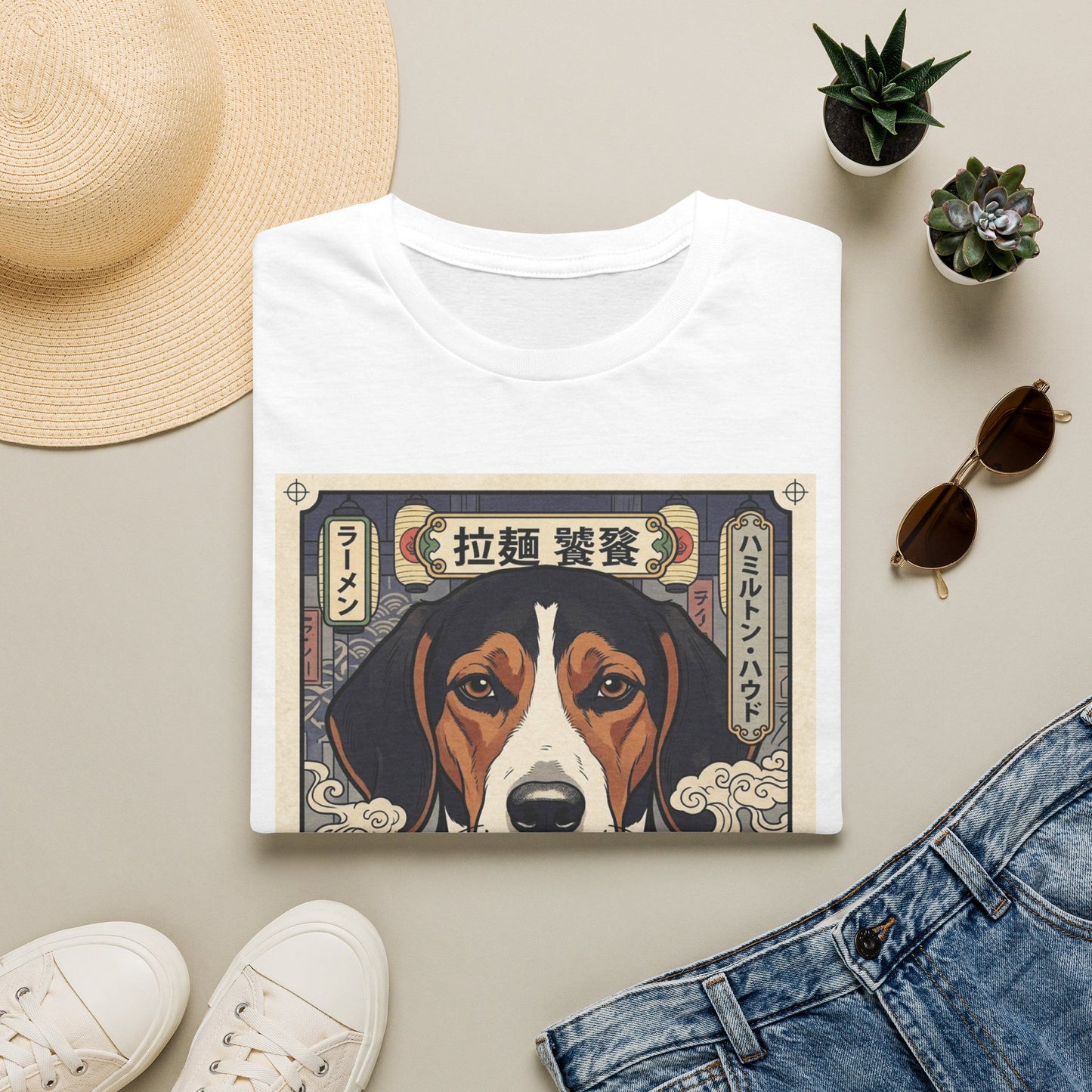 Hanoverian Scenthound Ramen Bowl T-Shirt — Japanese-Style Dog Graphic Tee
