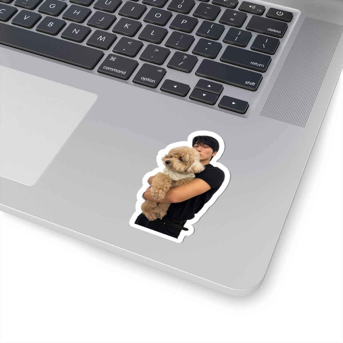 Choi San and the dog Kiss-Cut Stickers